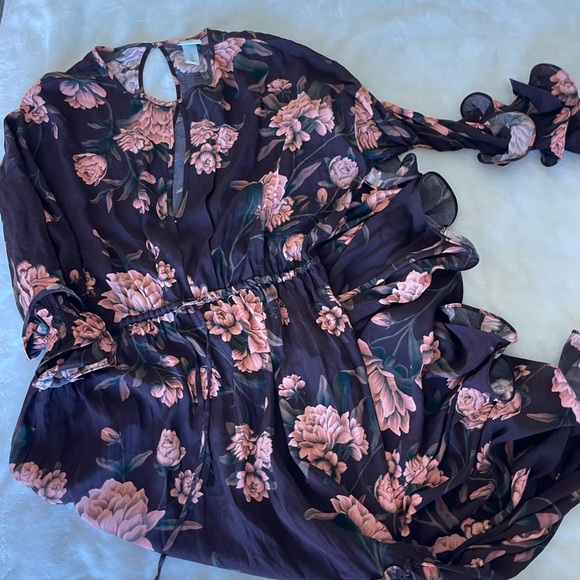 Johanna Ortiz X H&M Cottage core Floral Long Sleeve Dress - Picture 3 of 15